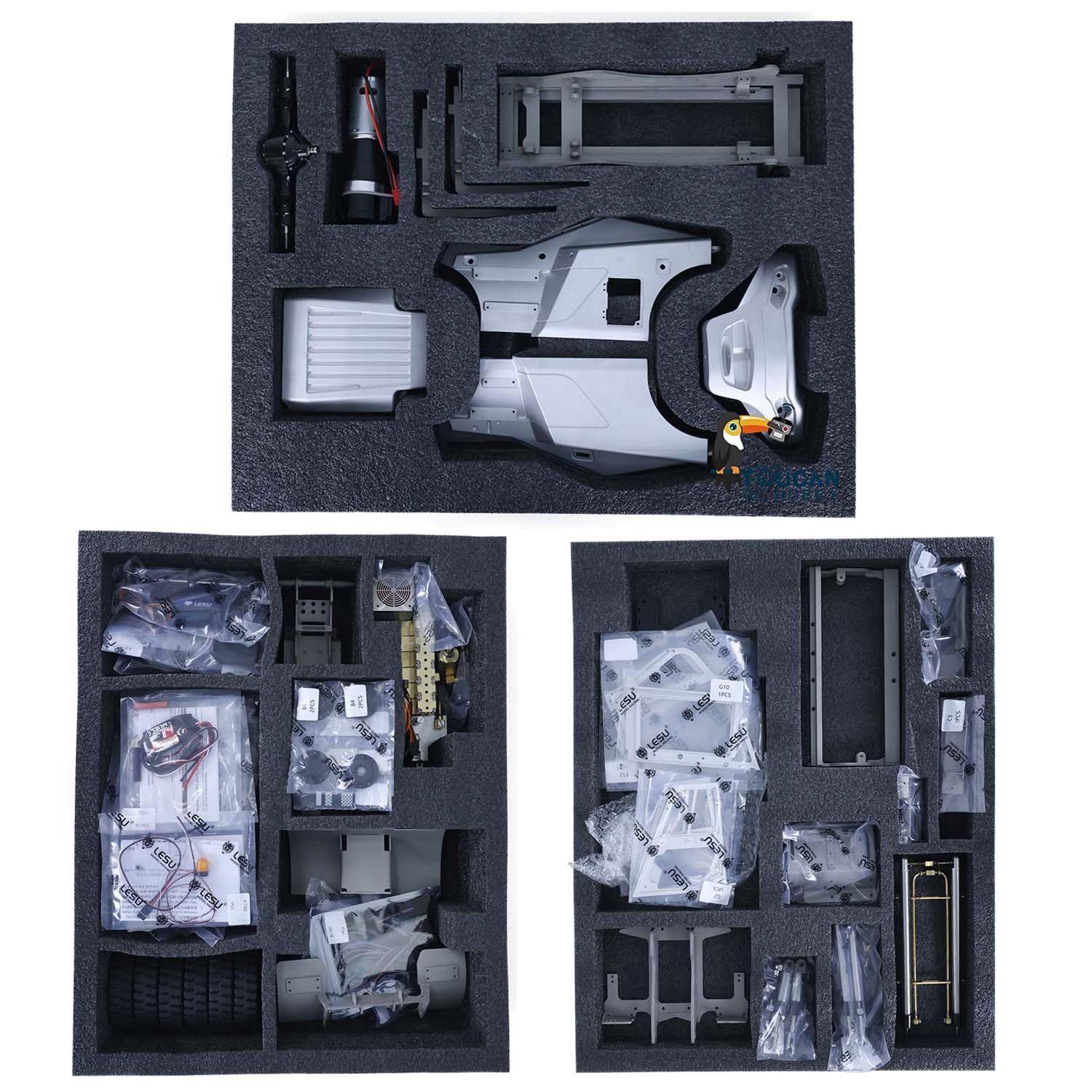 Amazon.co.jp: LESU 1/14 ヘビーRC油圧フォークリフトキット